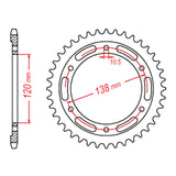 XAM Sprocket Kit Honda CBR250R '11- X-Ring Gold 14/38