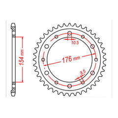 XAM Sprocket Kit Honda VFR800 '06-'13 X-Ring Gold 16/43