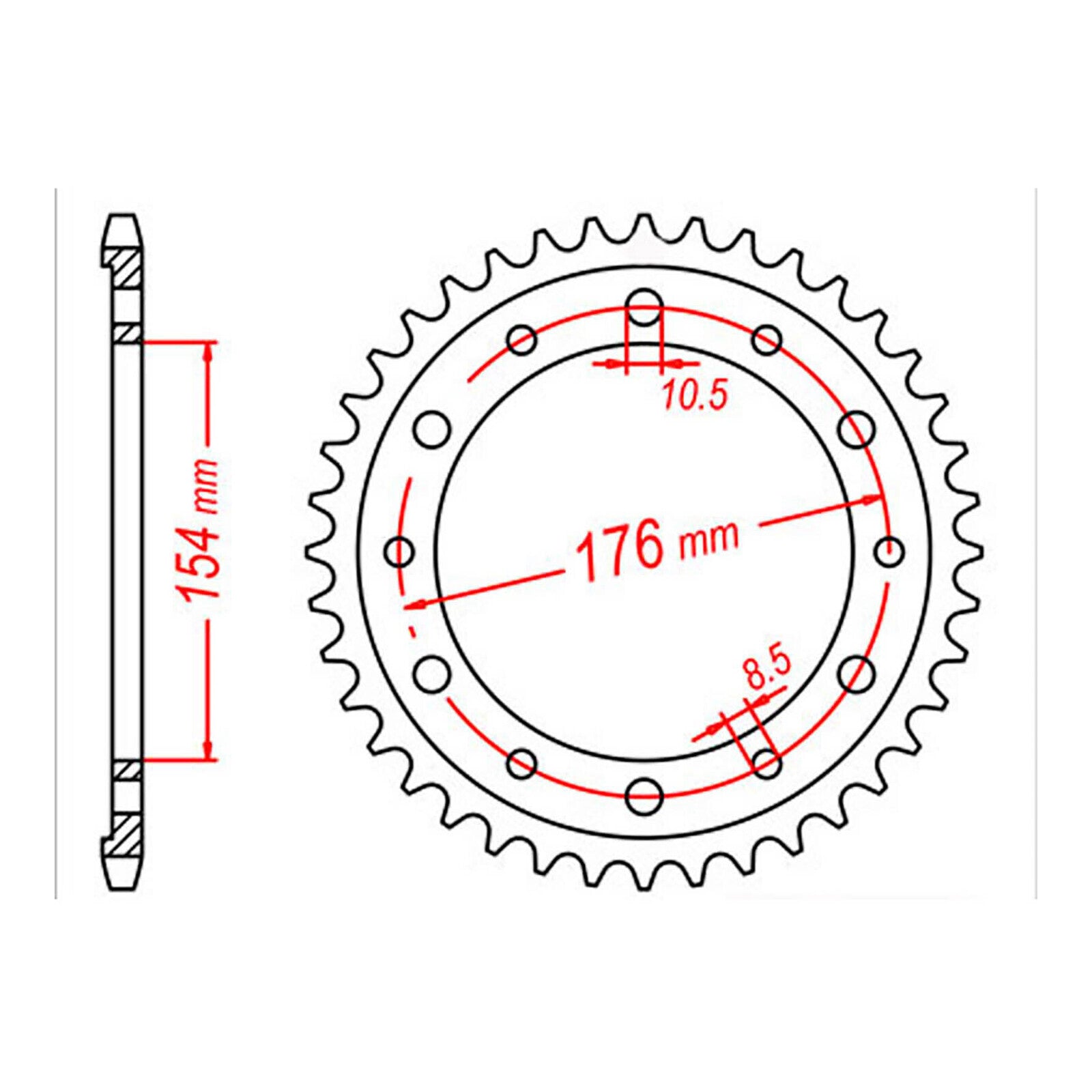 XAM Sprocket Kit Honda CB1000R/RA X-Ring 16/44
