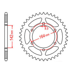 XAM Sprocket Kit HYOSUNG GT250R X-Ring Gold 14/46