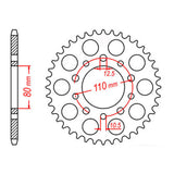 XAM Sprocket Kit Triumph Speed Triple '94-'96 (Double Side Side-arm) X-R 17/43