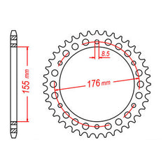 XAM Sprocket Kit Triumph Speed Triple 1050i '12-'15 X-Ring Gold 18/43