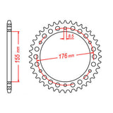 XAM Sprocket Kit Triumph Speed Triple 1050i '12-'15 X-Ring 18/43