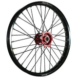 X TECH KTM/HUSQ/GAS GAS 1.60x21 FRONT BLK RIM/RED HUB/BLK SPK
