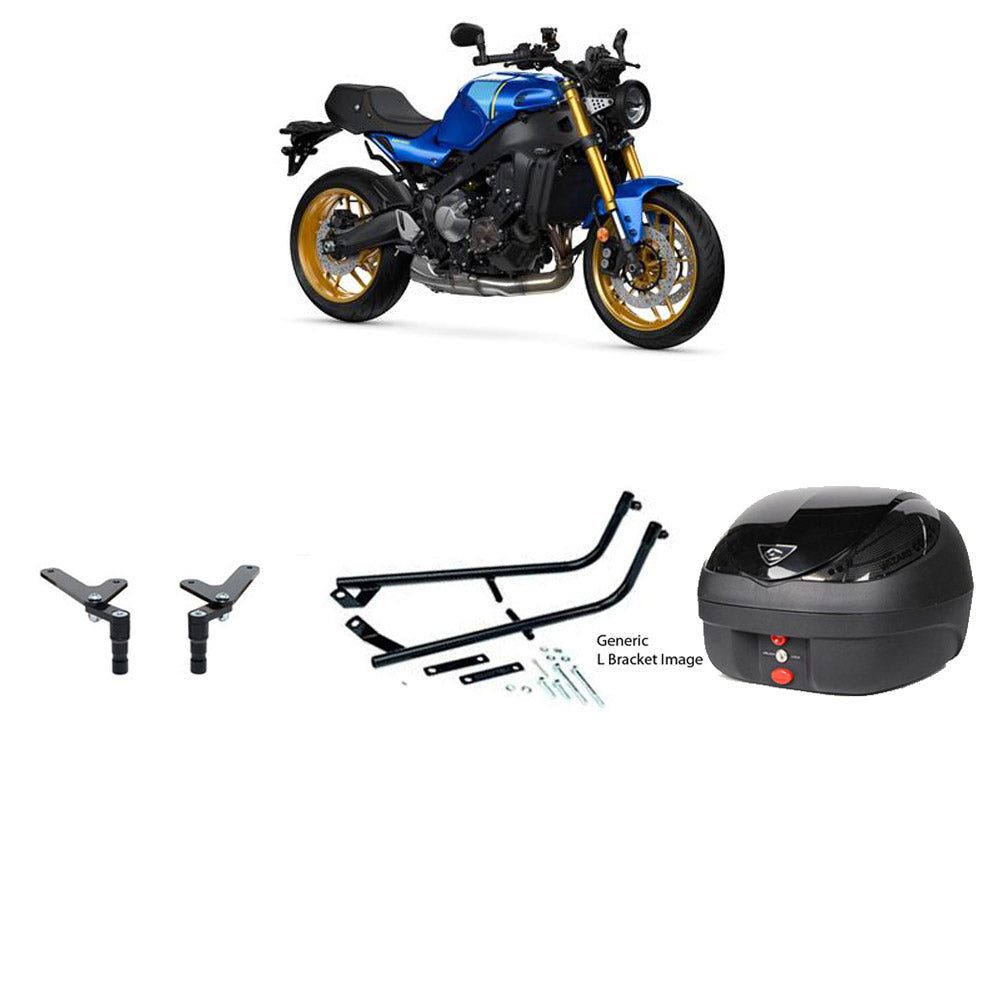 V36 Wizard Black Topbox Kit XSR 900 22-24 & XSR 900 GP 24- - Y135V36BPBLK