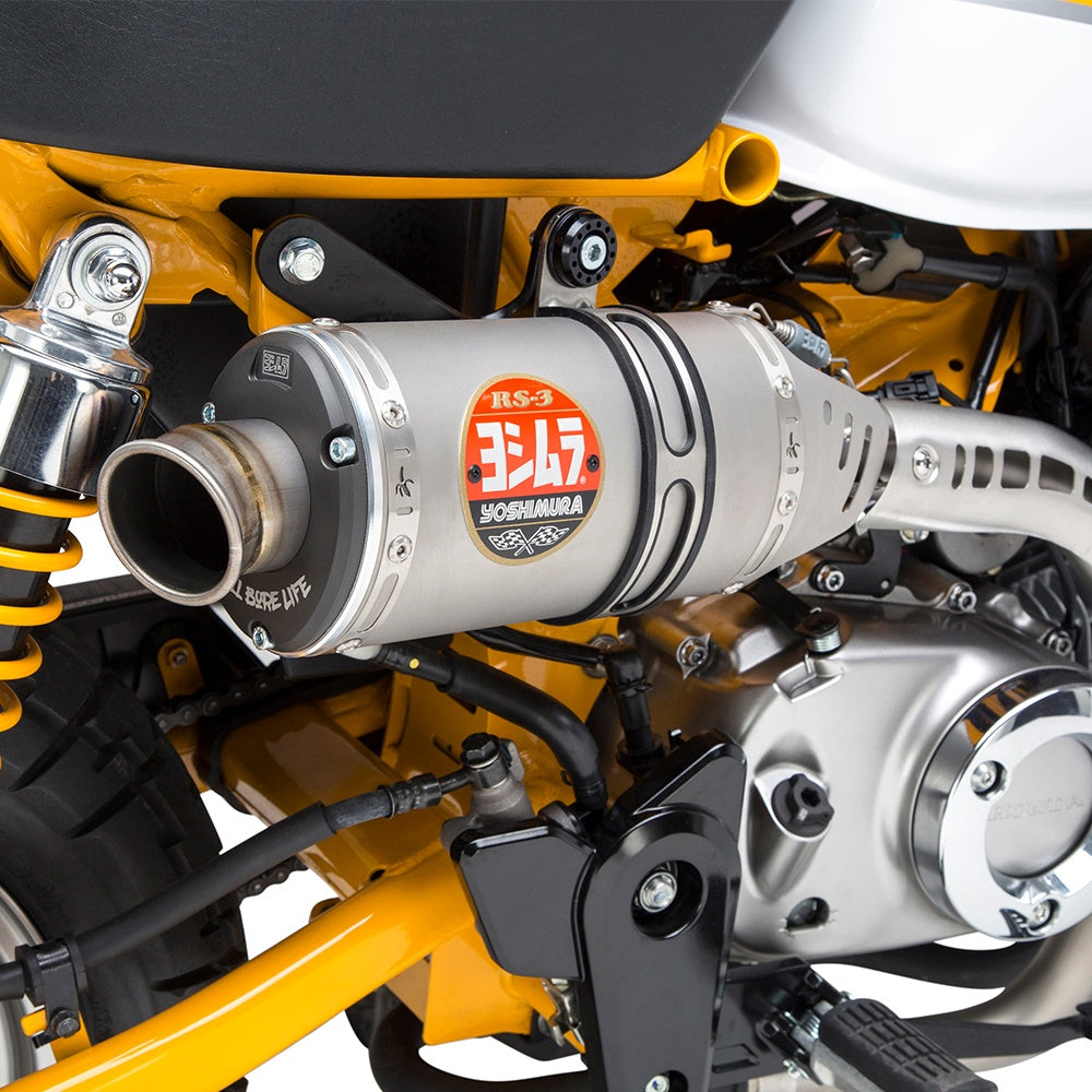 Yoshimura MONKEY 19-24 RS-3 Stainless Slip-On Exhaust, w/ Stainless Muffler
