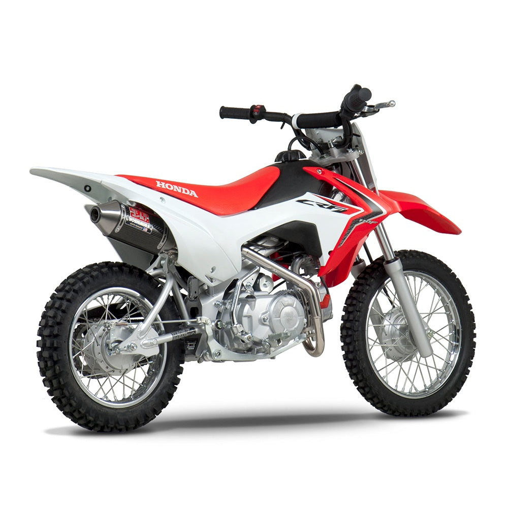 Yoshimura CRF110F 13-18 RS-2 Stainless Full Exhaust, w/ Carbon Fiber Muffler