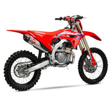 Yoshimura CRF450R/RX 2021-2024 / CRF450R-S 2023-2024 RS-12 Stainless Full Exhaust, w/ Stainless Muffler