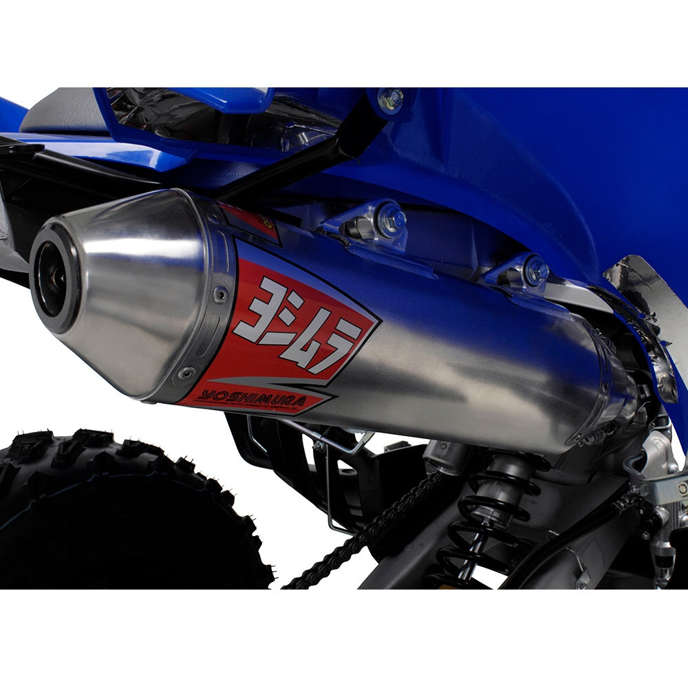 Yoshimura RAPTOR 700/R/SE 06-25 RS-2 Stainless Slip-On Exhaust, w/ Aluminium Muffler