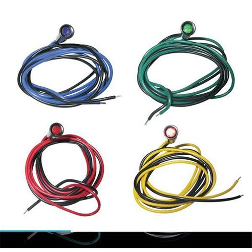 Zodiac LED Light Indicator BLU Lens W/SS Bezel