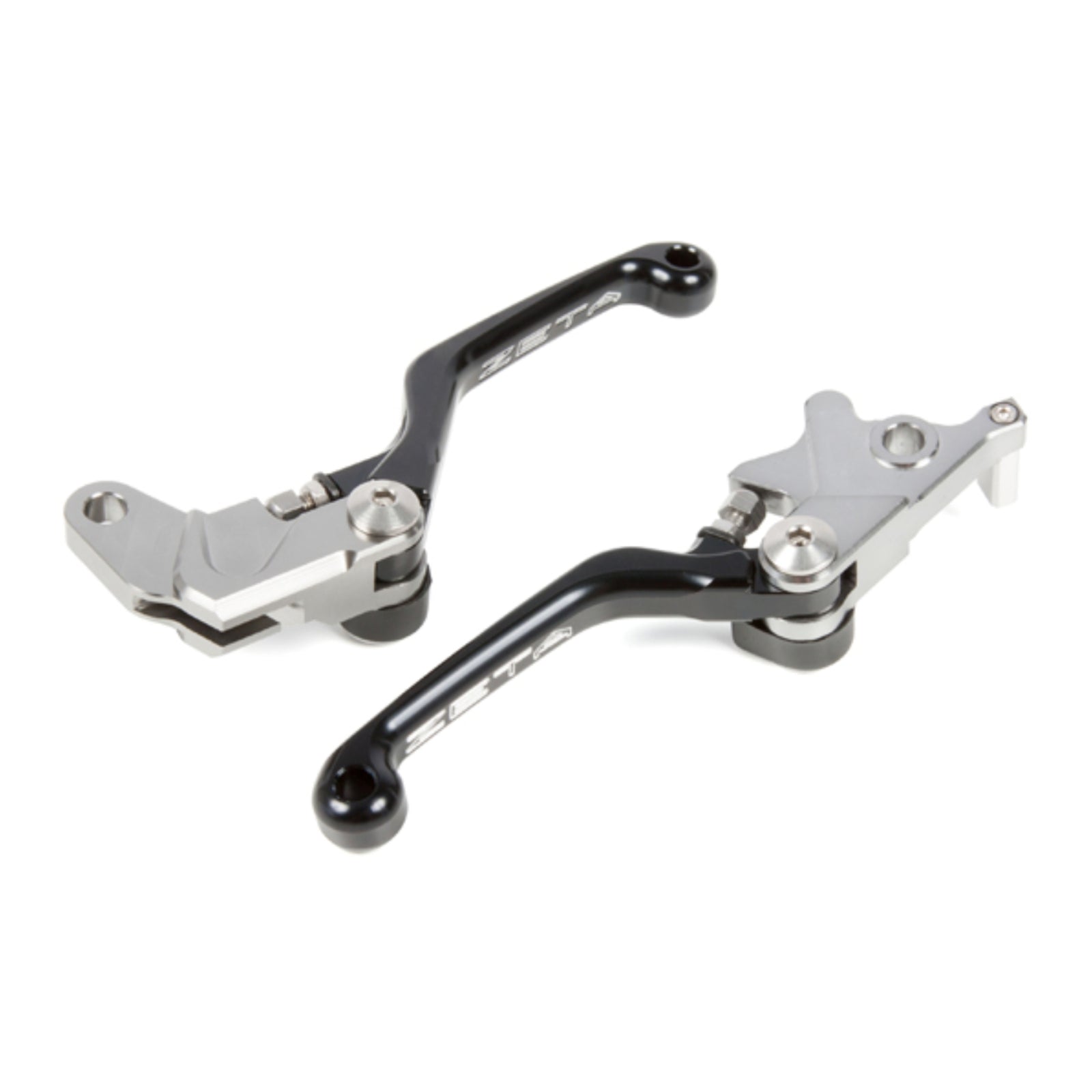 Zeta Pivot Lever Set CP 3-Finger - Suzuki DR250R / DR-Z400S / DR-Z400SM - Black