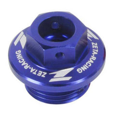 Zeta Oil Filler Plug - Honda CR / CRF, Yamaha YZ / YZF / WRF, Kawasaki KLX - Blu