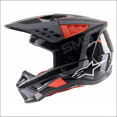 Alpinestars SM5 Rover Helmet ECE Anthracite/Fluro Red/Grey Camo