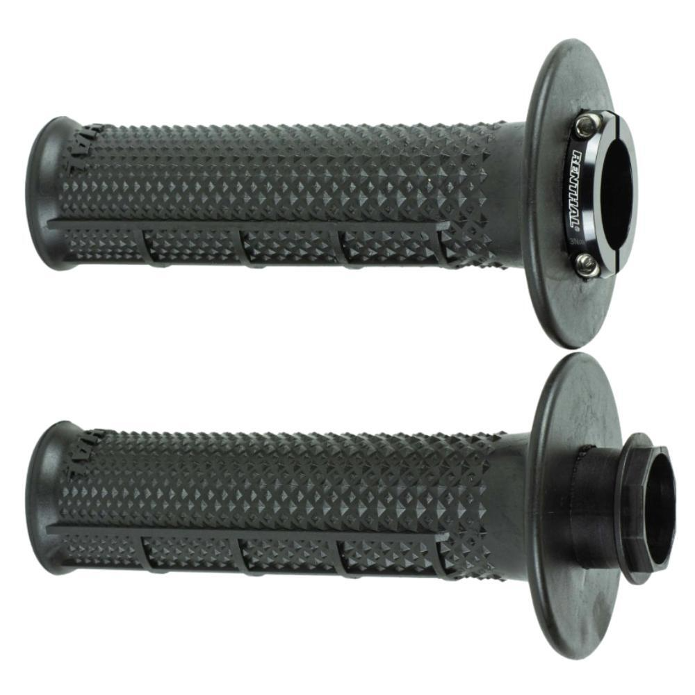 RENTHAL GRIPS MX R-WORKS LOCK-ON TAPERED/HALF WAFFLE - ULTRATACKY (G239)