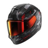 Shark Ridill 2 Molokai Mat Helmet - Black/Anthracite/Red
