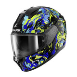 Shark Ridill 2 Raging Beast Helmet - Black/Blue/Green