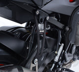 Exhaust Hanger & LH footrest blanking plate (kit), BLK,