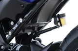 Rear Footrest Plates (pair, BLACK), Yamaha Tracer 700