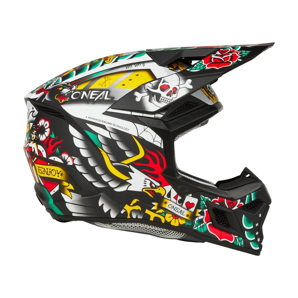 Oneal 27 3SRS Youth Helm Inked - Matte Multi