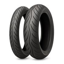 Front and rear motorcycle tyres