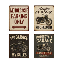 Garage metal signs