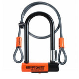 KRYPTONITE EVOLUTION MINI U-LOCK W/KRYPTOFLEX CABLE W/ BKT 122cm x 8.2cm x 17.8cm (3C)