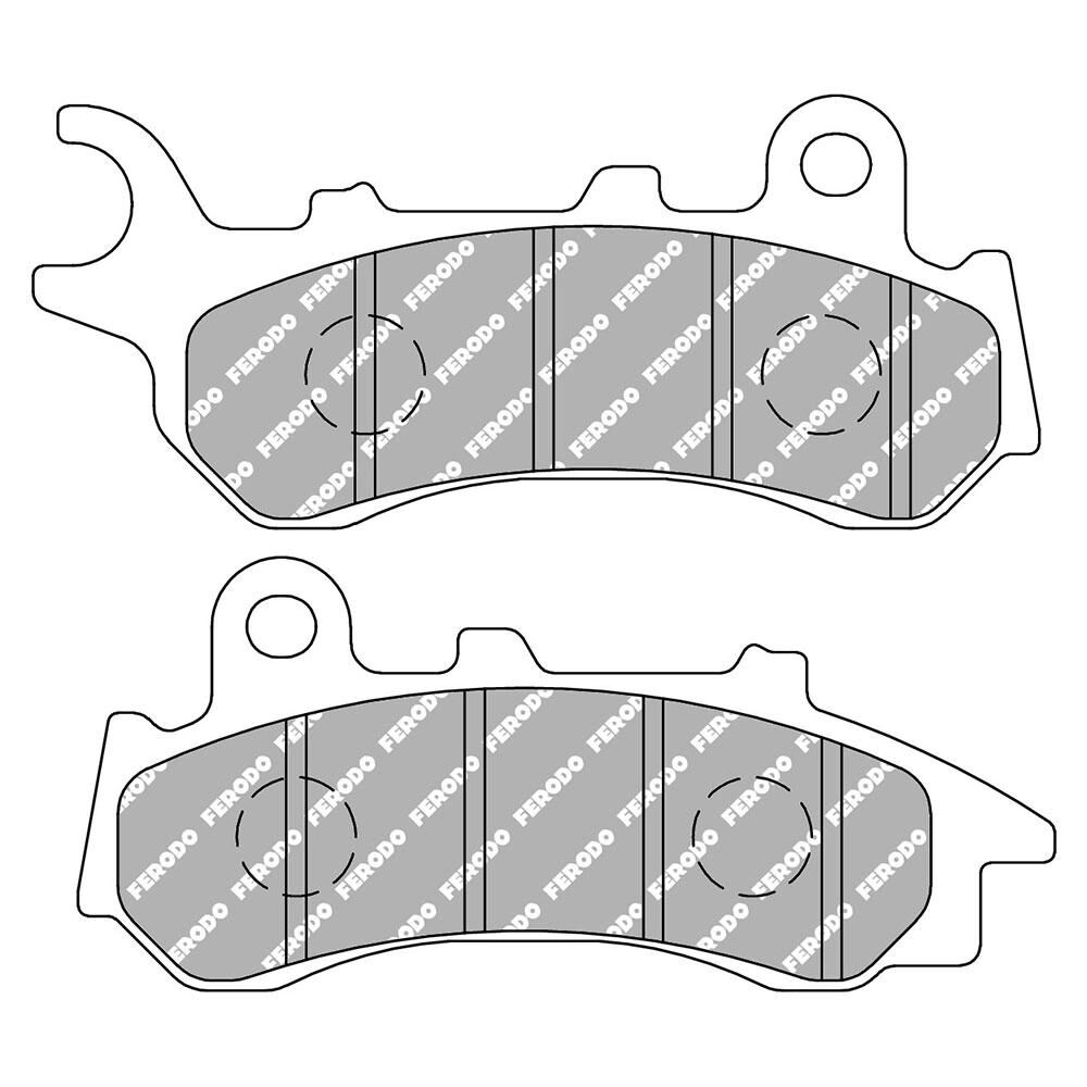 FERODO DISC PAD SET - FDB2319 EF Eco Friction Non Sintered Compound - 01-2319-EF