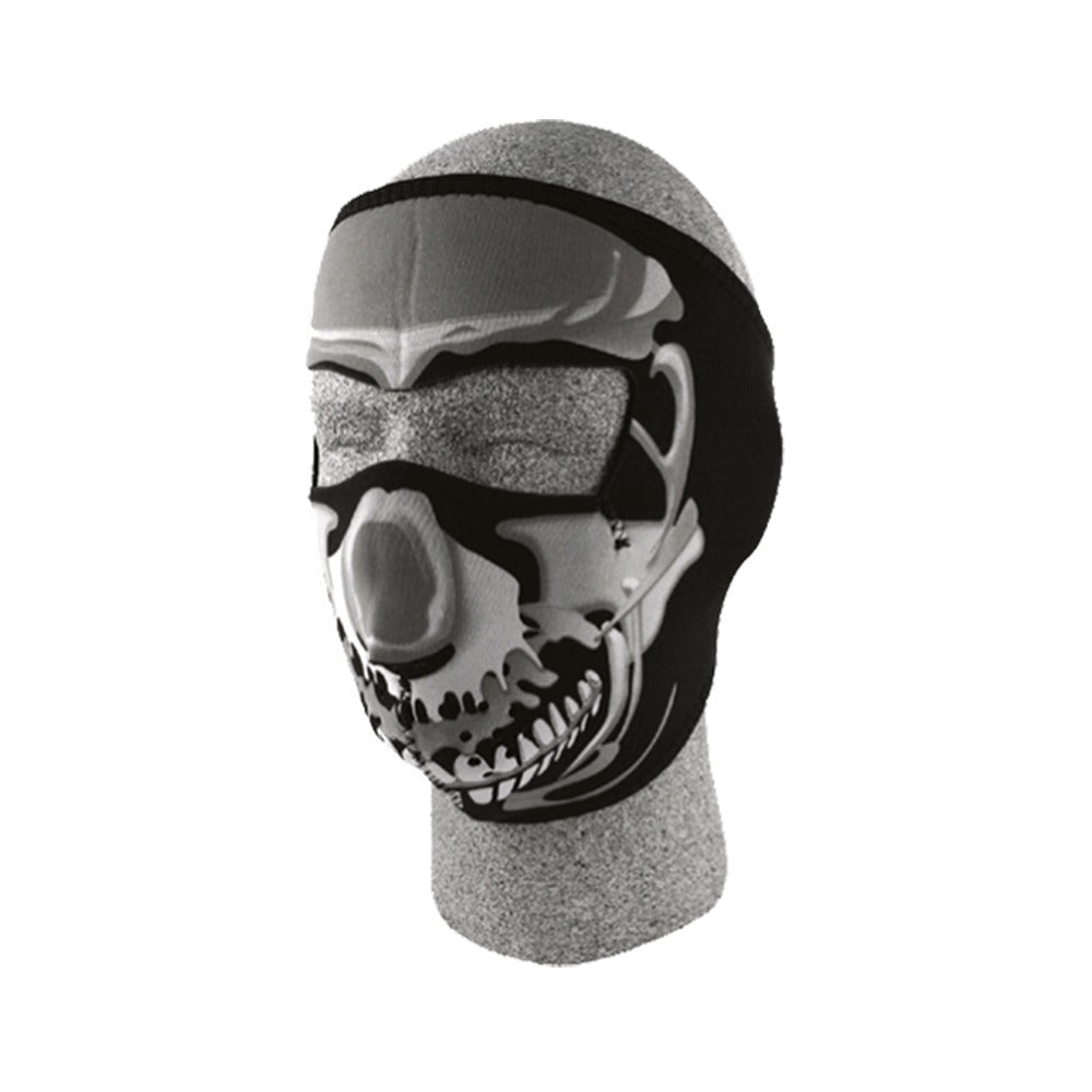 Neoprene Face Masks - Chrome Skull Full