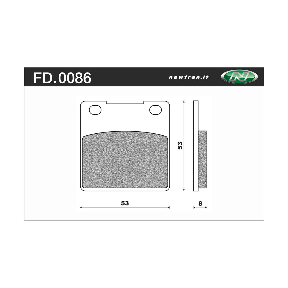 Newfren Brake Pads - Touring Organic