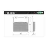 Newfren Brake Pads - Touring Organic