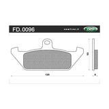 Newfren Brake Pads - Touring Organic
