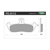 Newfren Brake Pads - Touring Organic