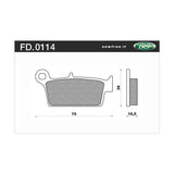 Newfren Brake Pads - Off Road Dirt Sintered