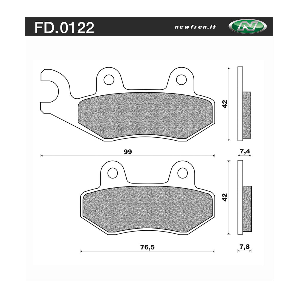 Newfren Brake Pads - Off Road Dirt Sintered