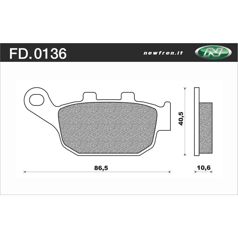 Newfren Brake Pads - Touring Organic