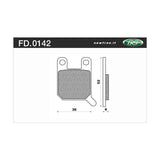 Newfren Brake Pads - Off Road Dirt Organic