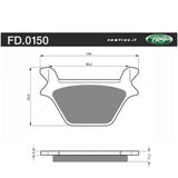 Newfren Brake Pads - Touring H/D Sintered