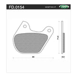 Newfren Brake Pads - Touring H/D Sintered