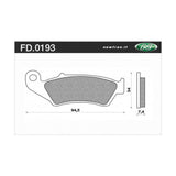 Newfren Brake Pads - Off Road Dirt Race Sintered