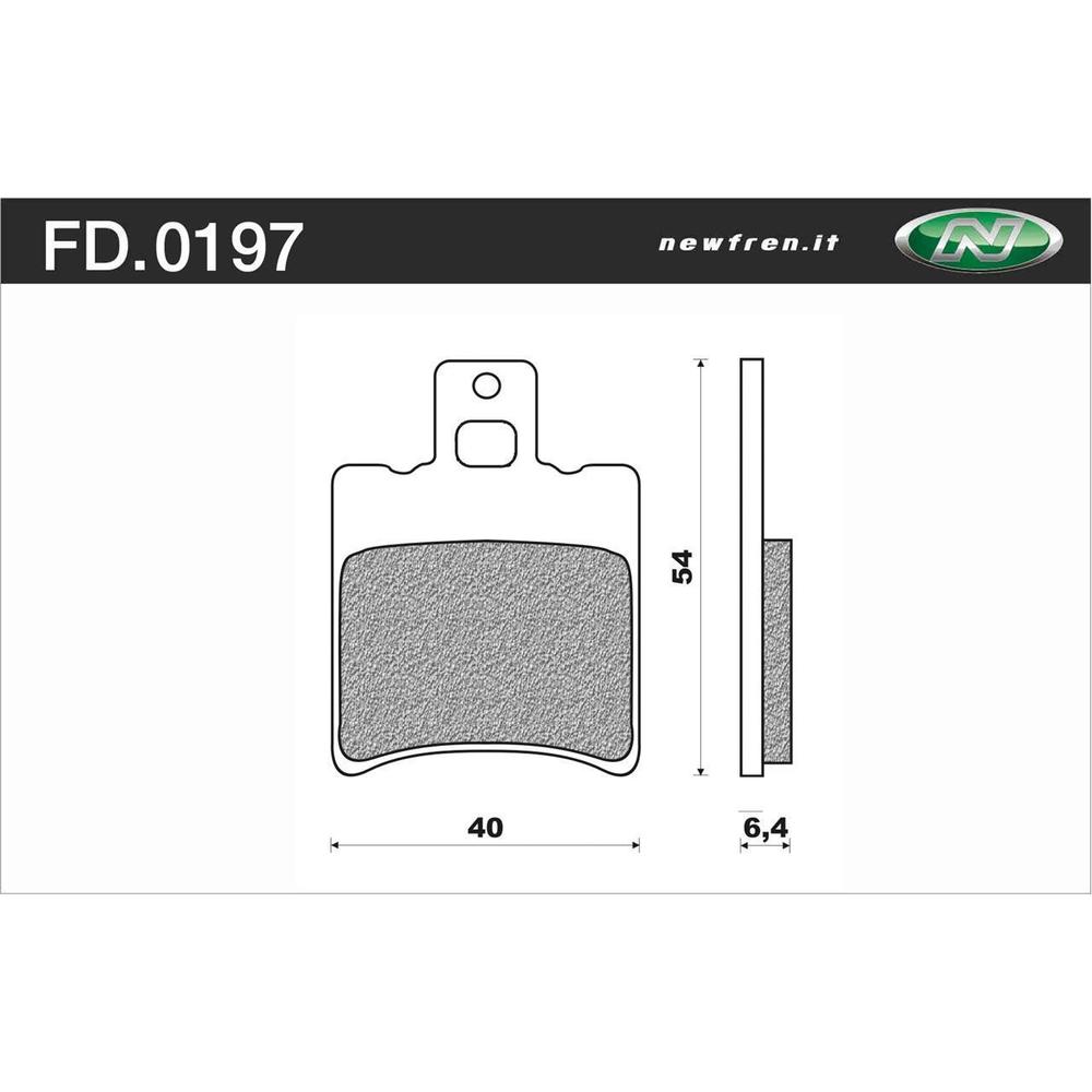 Newfren Brake Pads - Scooter Organic
