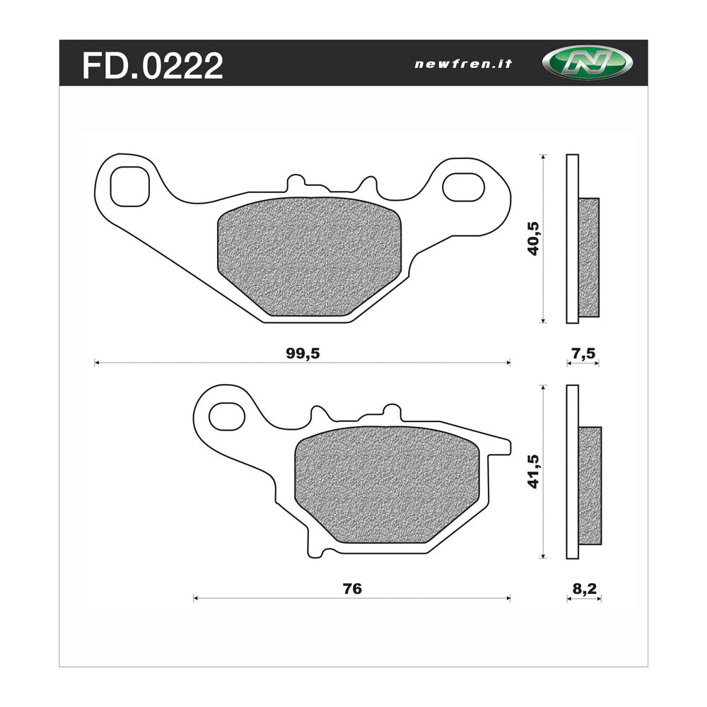 Newfren Brake Pads - Off Road Dirt Organic