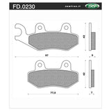 Newfren Brake Pads - Touring Organic