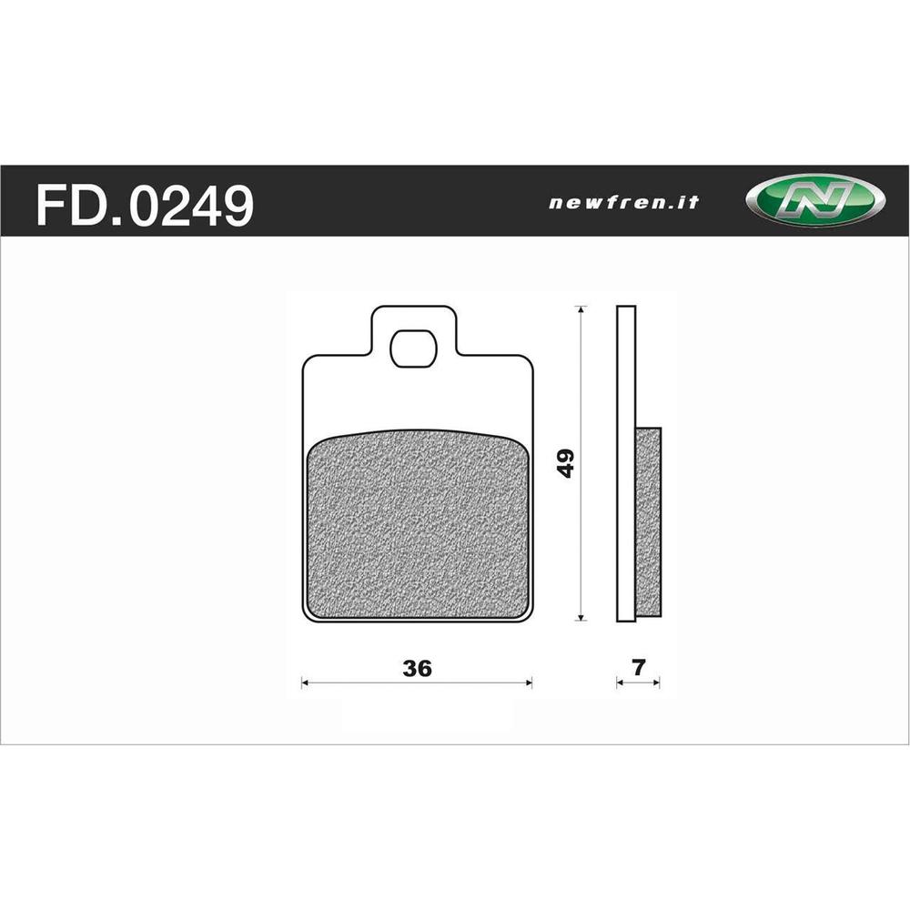 Newfren Brake Pads - Scooter Elite Organic