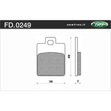 Newfren Brake Pads - Scooter Elite Organic
