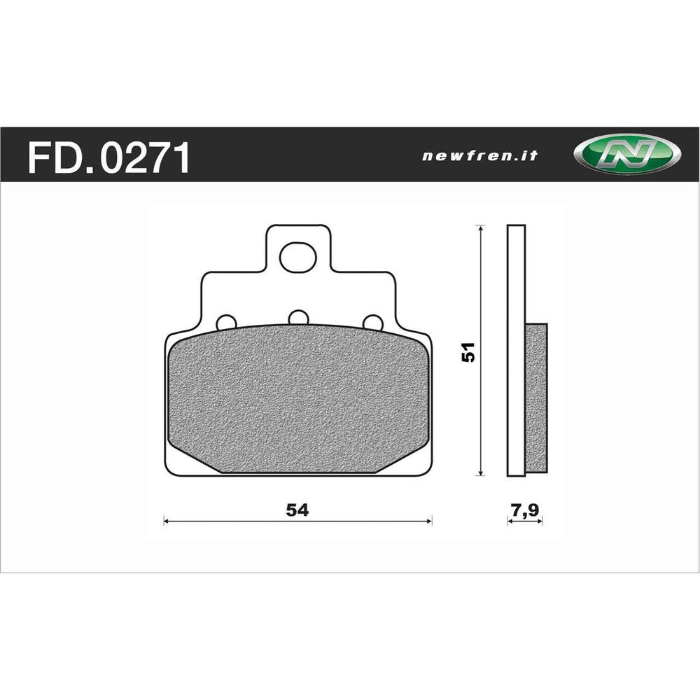 Newfren Brake Pads - Scooter Elite Organic