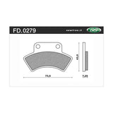 Newfren Brake Pads - Touring Sintered