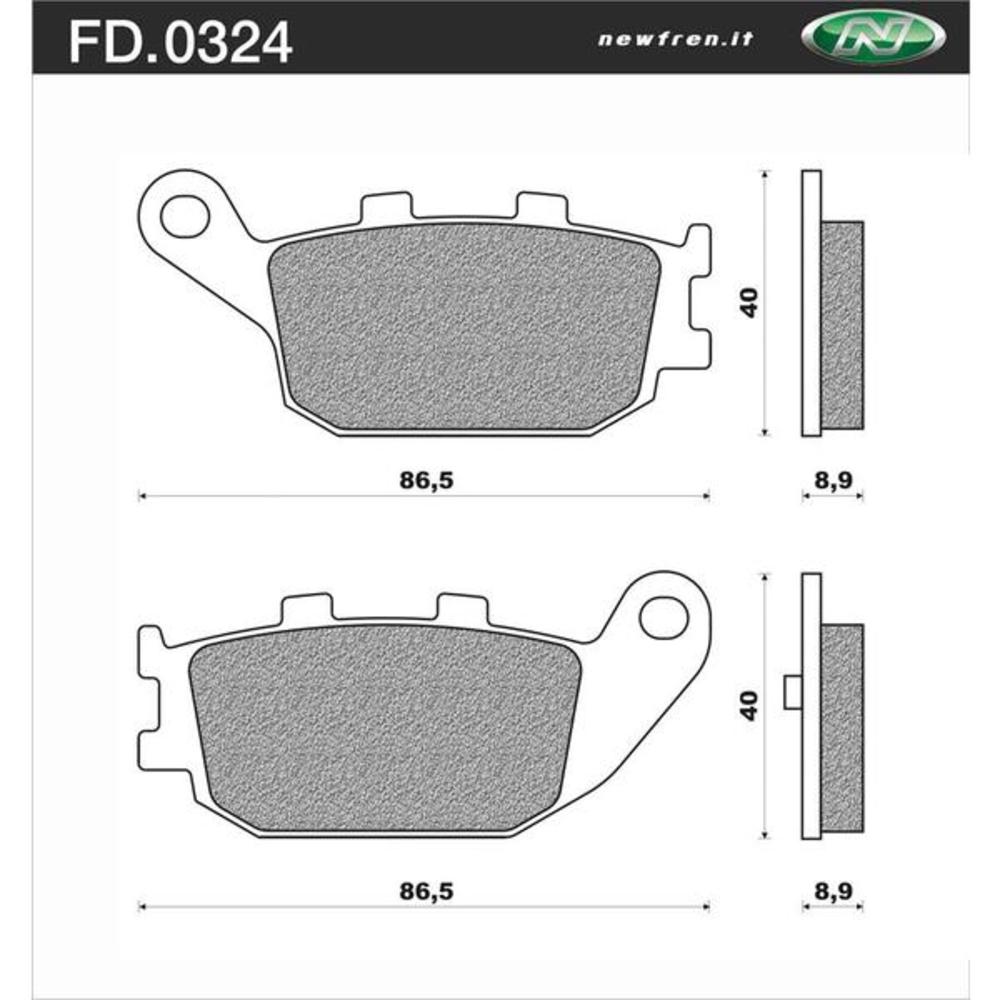 Newfren Brake Pads - Scooter Elite Organic