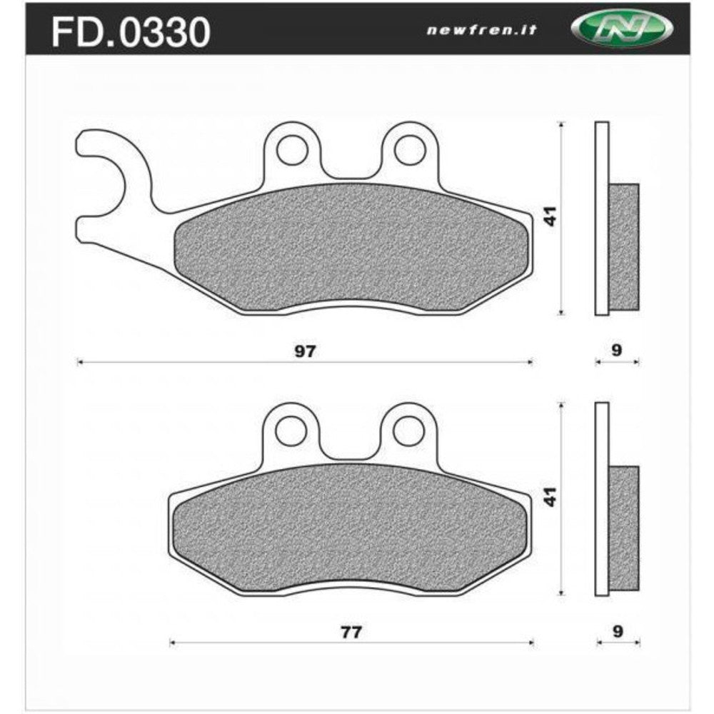 Newfren Brake Pads - Scooter Elite Organic