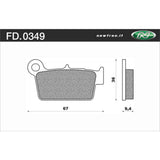 Newfren Brake Pads - Off Road Dirt Organic
