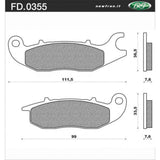 Newfren Prake Pads - Touring Sintered
